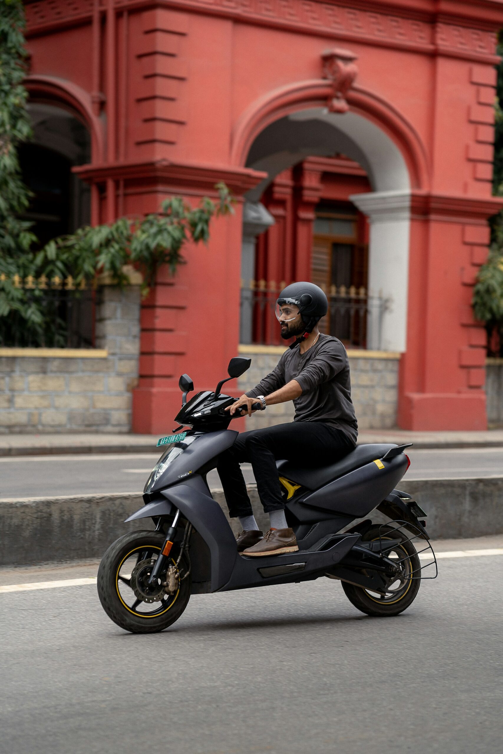 EV scooter fleet ready for rental
